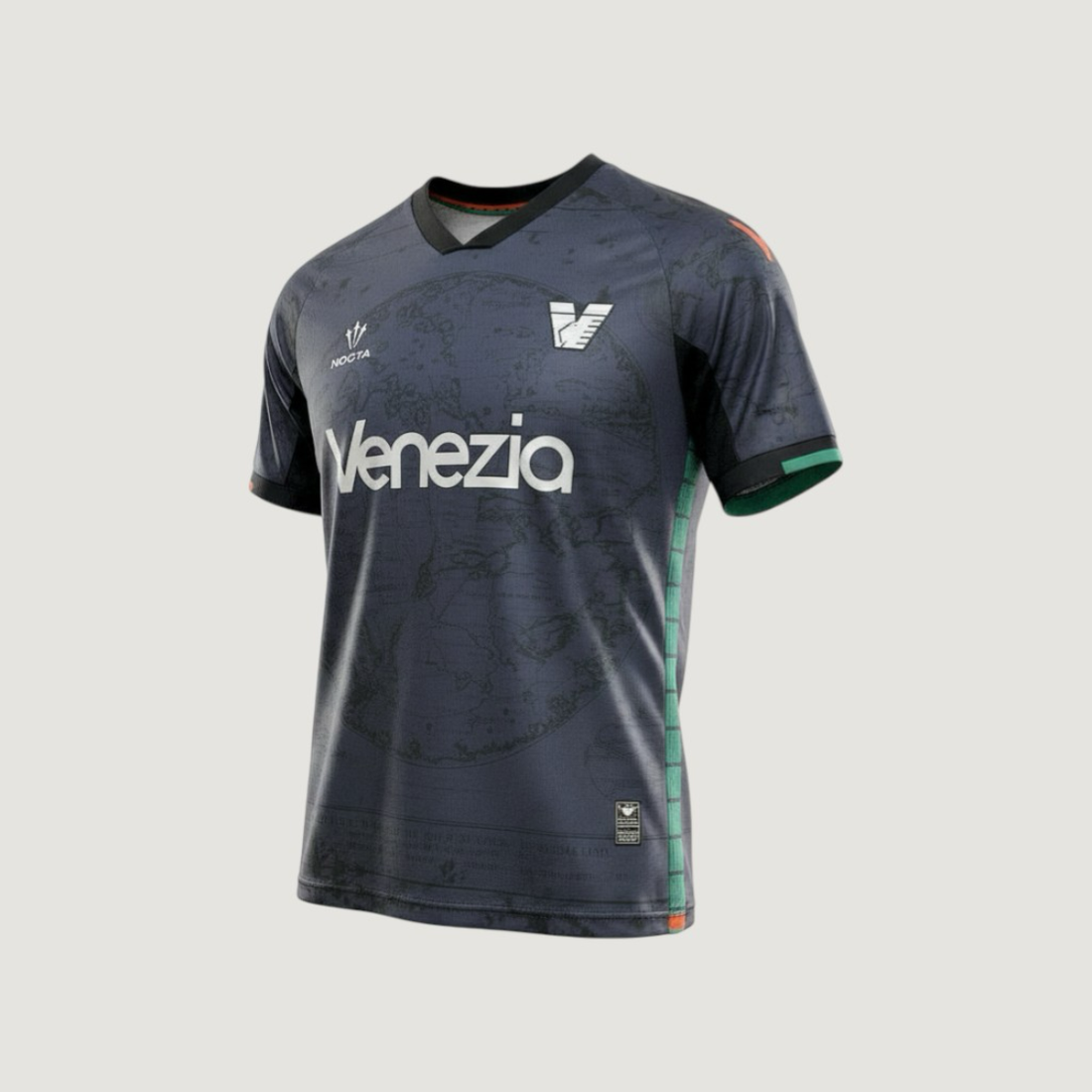 Venezia FC – Maillot Concept 2025-26 – gris foncé, rouge, vert
