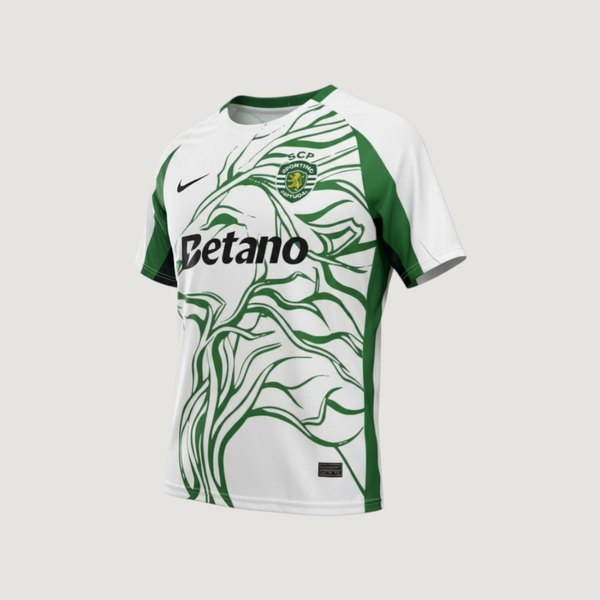Sporting Lisbonne – Maillot Concept 2025-26 – blanc, vert