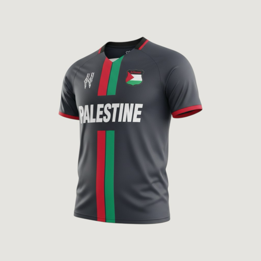 FC Palestine – Maillot Édition Spéciale 2023-2024 – Noir, Rouge, Vert, Blanc