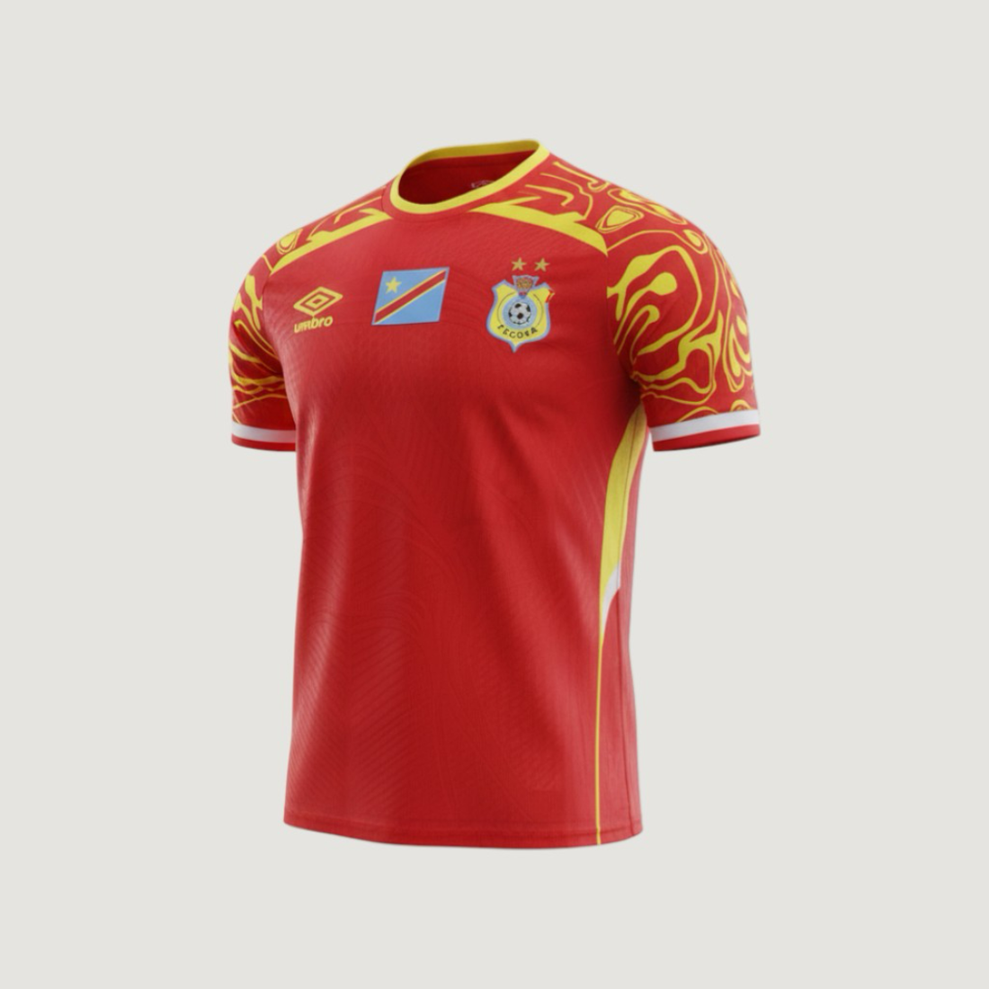 Congo – Maillot Third Coupe du Monde 2026 – Rouge, Jaune