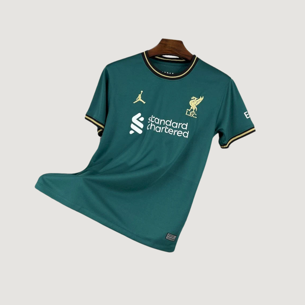 Liverpool – Maillot Édition Spéciale 2025/26 – Vert Émeraude, Doré