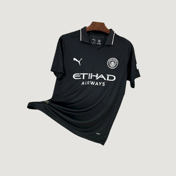 Manchester City – Maillot Fourth 2025/26 – Noir & Blanc ( Player )