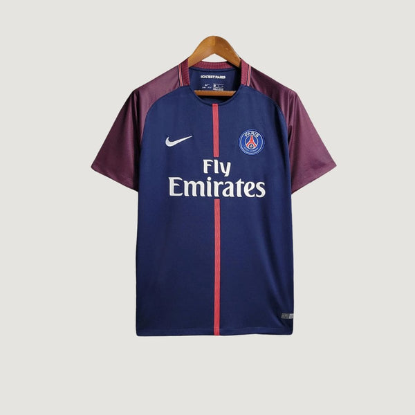 Paris Saint-Germain - Maillot Rétro 17/18 - Bleu