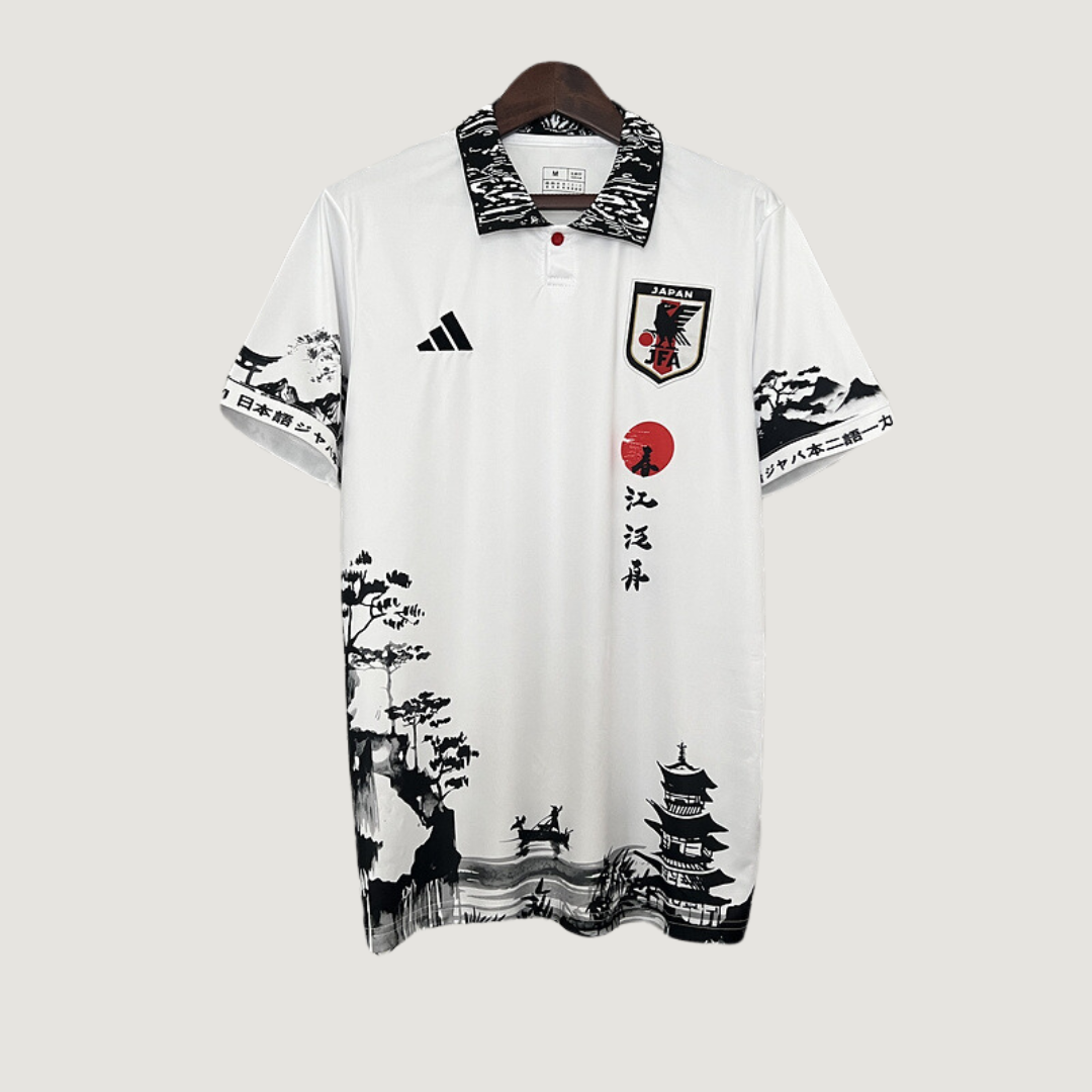 Japon – Maillot Concept – Blanc, Noir, Rouge (Paysage)