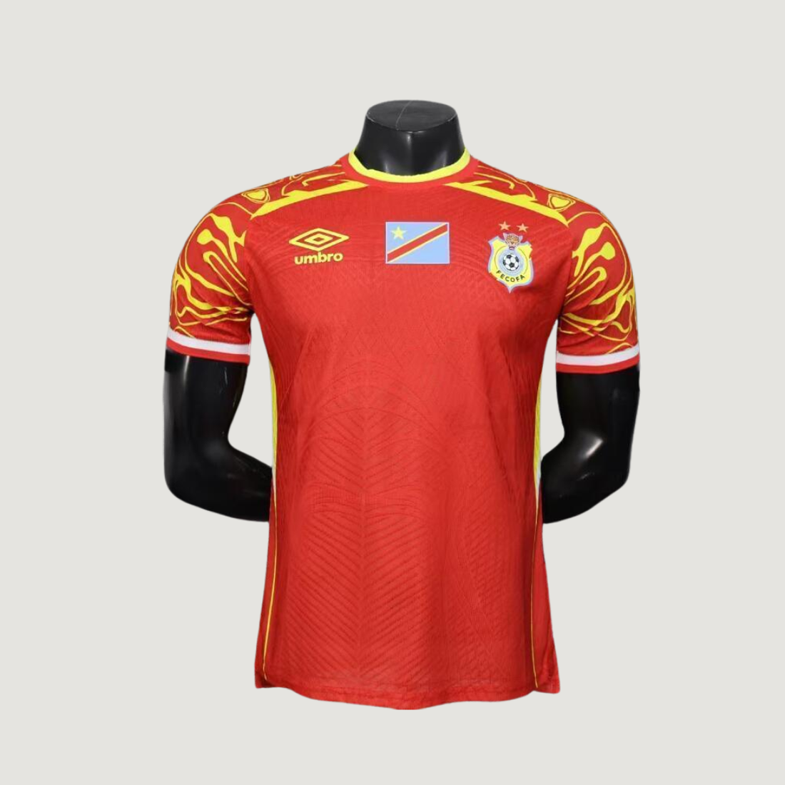 Congo – Maillot Third Coupe du Monde 2026 – Rouge, Jaune
