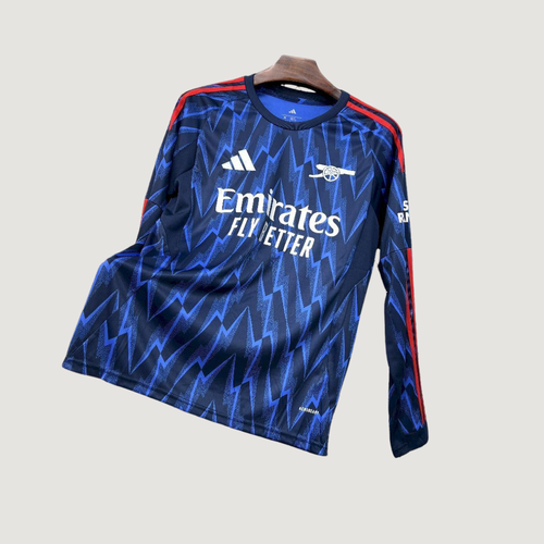 Arsenal FC – Maillot Extérieur Manches Longues 2025/26 – Bleu marine