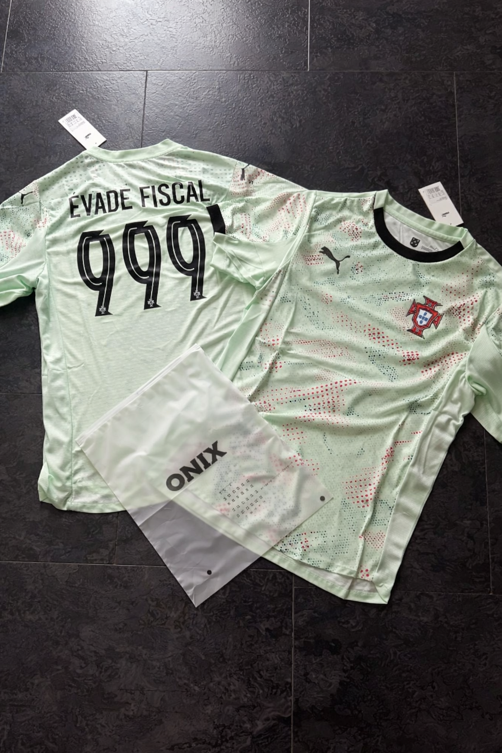 Portugal – Maillot Extérieur 2025  – Vert Menthe & Détails Noir