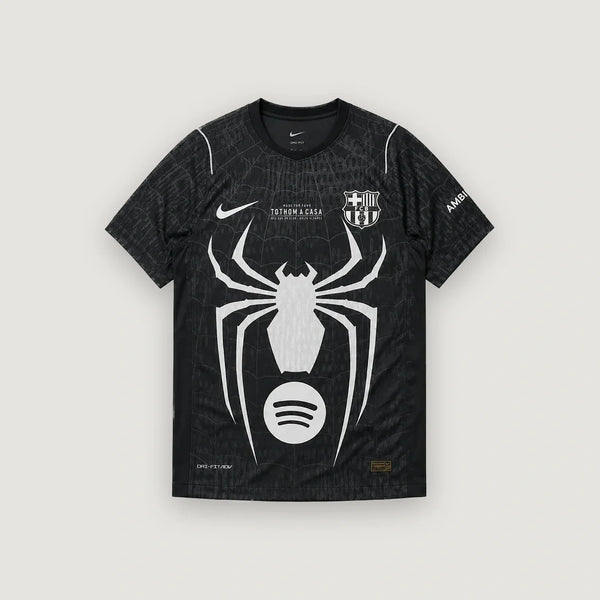 FC Barcelone – Maillot Édition Spéciale Spider-Man – Noir & Blanc