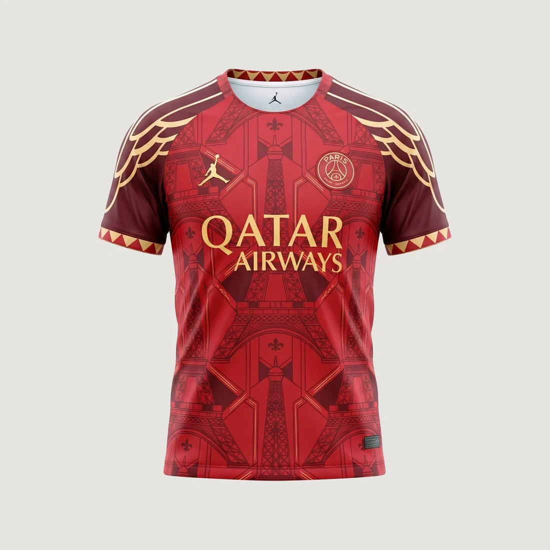 Paris Saint-Germain – Maillot Concept 2026/27 – Rouge, Bordeaux, Or