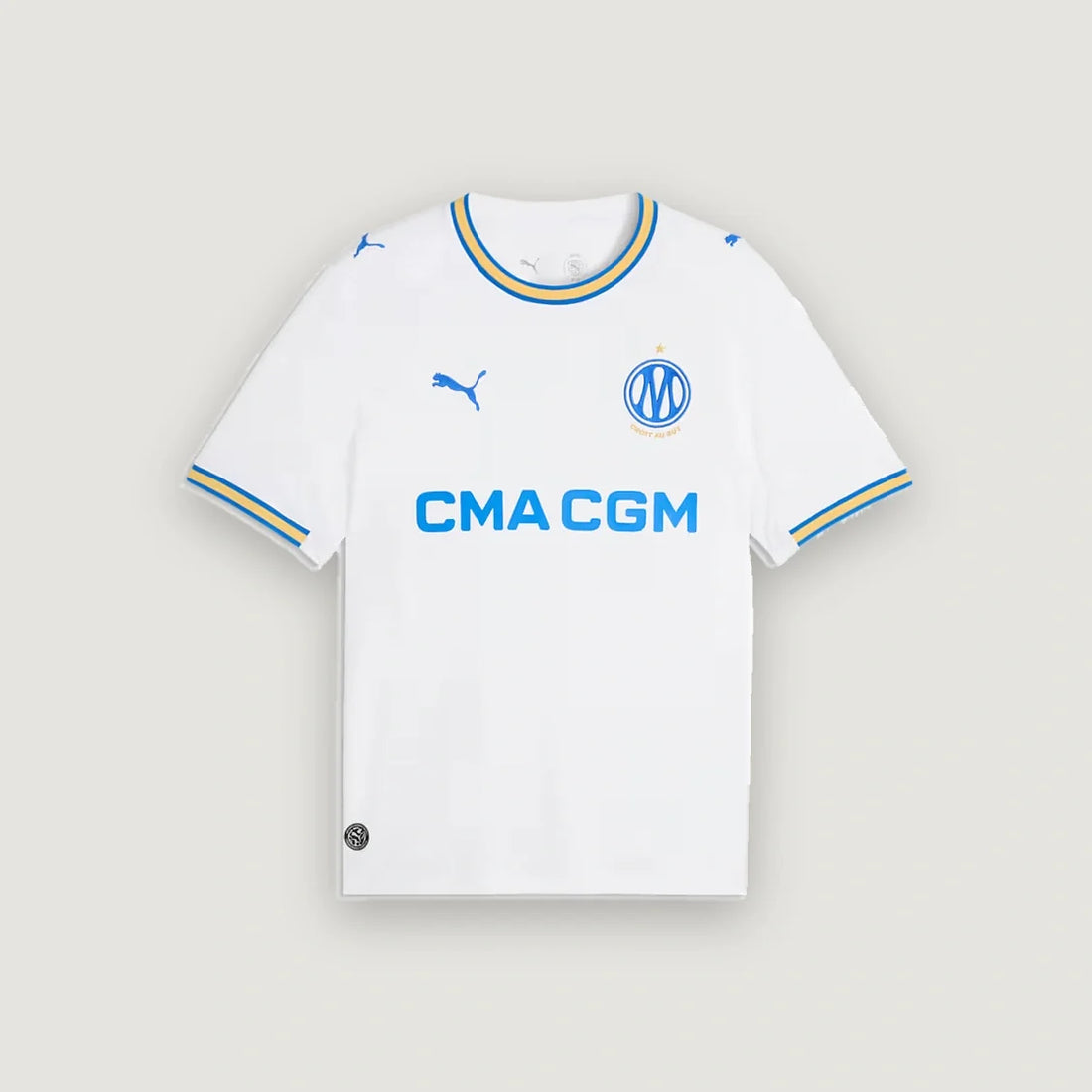 Olympique de Marseille – Maillot Domicile 2026/27 – Blanc, Bleu, Jaune