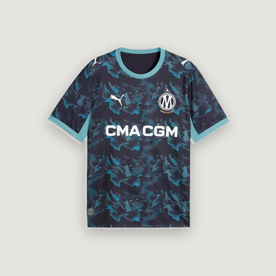 Olympique de Marseille – Maillot Extérieur 2026/27 – Marine, Bleu ciel