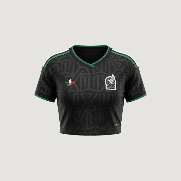 Mexique – Crop Top Third 2026 – Noir, Vert, Rouge