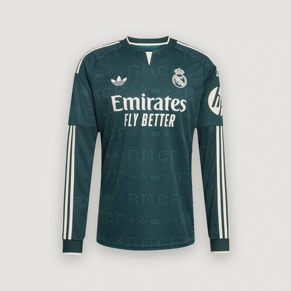 Real Madrid – Maillot Extérieur Manches Longues 2026/27 – Vert Sapin