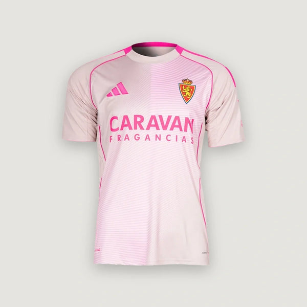 Real Zaragoza – Maillot Extérieur 2025/26 – Rose Pâle
